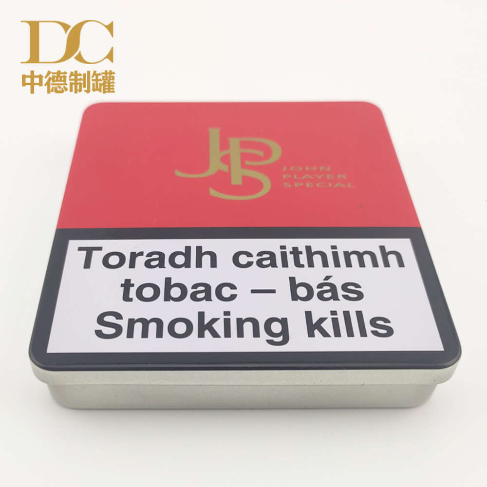 

Cigarette case Tinplate square cigarette cut tobacco package cigar iron box Huizhou