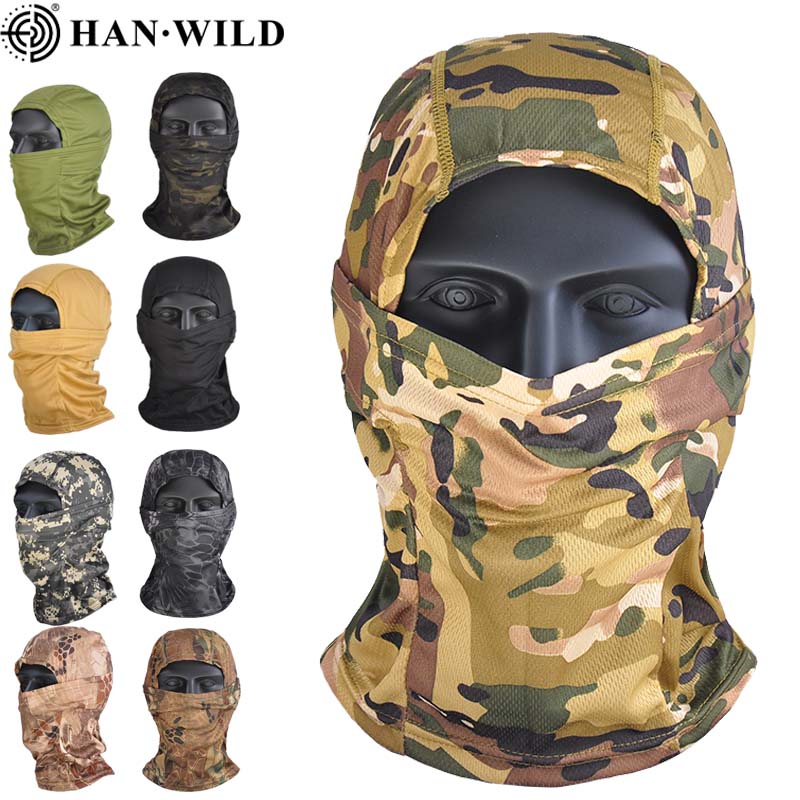 

Camouflage Balaclava Full Face Mask for CS Wargame Cycling Hunting Army Bike Military Helmet Liner Tactical Airsoft Cap Scarf