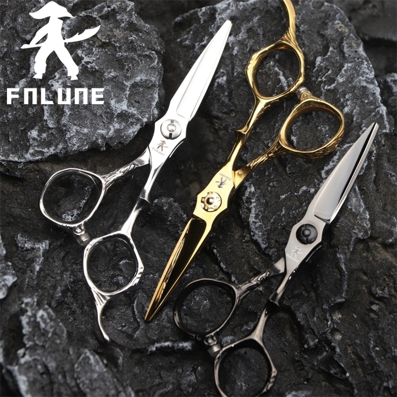 

FnLune 4.5 Inch Vg-10 Professional Hair Salon Scissors Cut Barber Accessories Haircut Thinning Shear Hairdressing Tools 220212