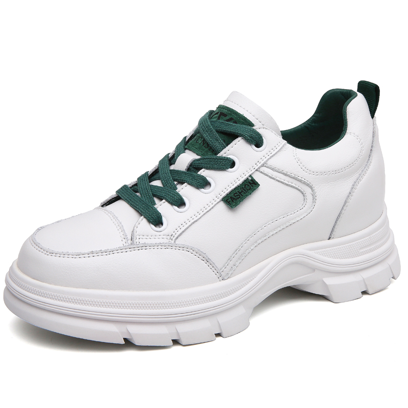 

New Women Wedge Sneakers Spring Summer Height Increasing White Shoes Soft Girls Outdoor Street Walking Footwear Chaussure Femme