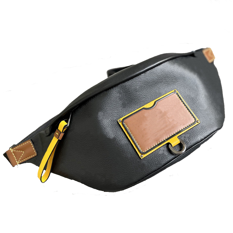 

5A Top Quality Waist Bags Men Satchels Fashion Casual Canvas Stylish Pocket Shoulderbags Wallet Crossbody Purse With Box B142--1 (44336 45220 57289) BAG0001, Canvas &embossed leather