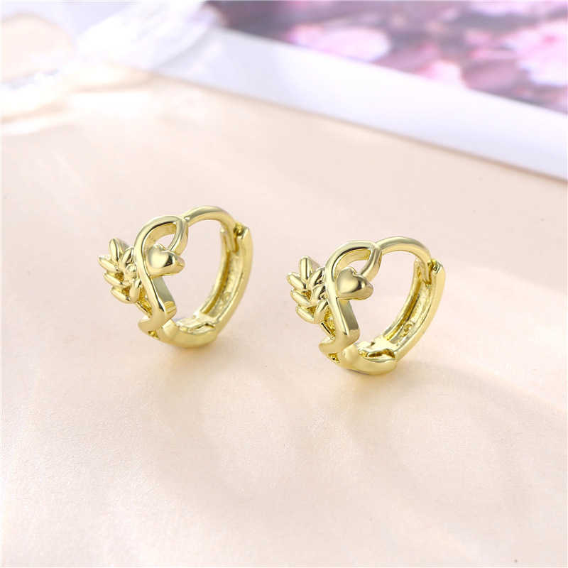 

Hollow wheat ears 18k gold plated Ear Cuff earrings DYMFE094 fashion style gift fit women DIY jewelry earring