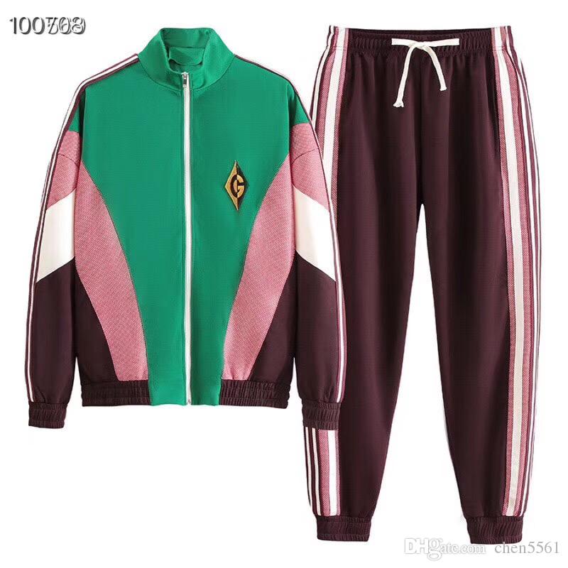 

2020ss Fashion Designer Tracksuit Spring Autumn Casual Unisex Brand Sportswear Mens Track Suits High Quality Hoodies Men G sports suit #265, Color a