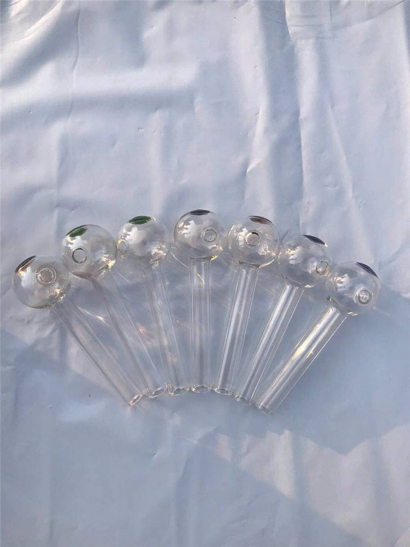 

4" Thick Pyrex Pipe Dot Incense Oil Burners Glass Tube Burning Smoking Water Pipes Wholesale Better Price In Stock