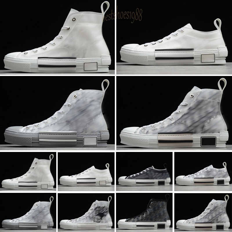 

Designer Shoes B22 Inclined High and Low men's Sneakers B23 Technical Canvas Leather women's Casual shoe Bee Top Quality 35-45 size