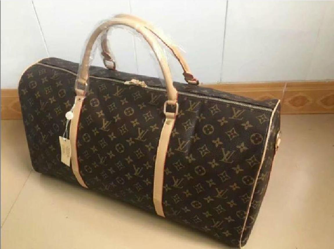 

Designers Luxury men womens travel bag duffle bag leather luggage handbags large capacity sport bags 55CMLVlouisvittonysl, White plaid