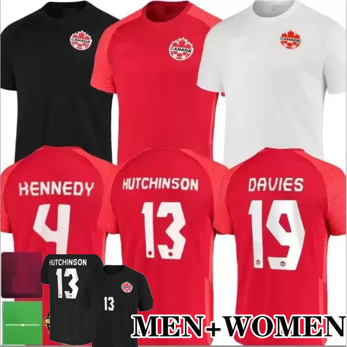 

21 22 Canada Soccer Jerseys national team Home Away white third black 2021 DAVIES DAVID LARIN CAVALLINI LARYEA MILLAR HOILETT 2022 The Lates Men Women football shirts
