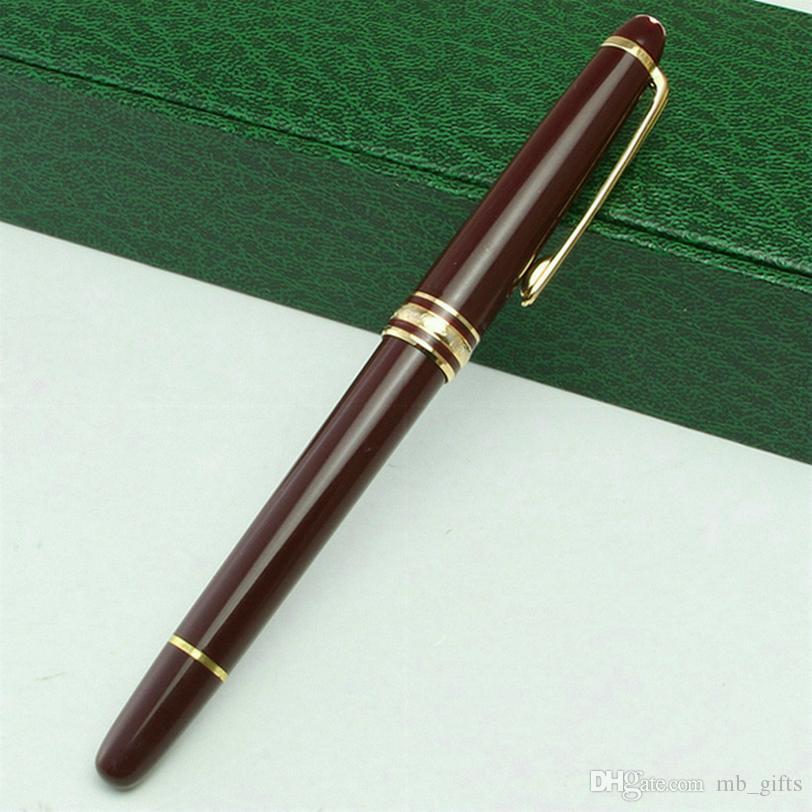 

Fashion Promotion Wholesale Classic Pen #163 Black Resin Fountain Pen Office Suppliers Rollerball Pen with 0.7mm Refill Love gift