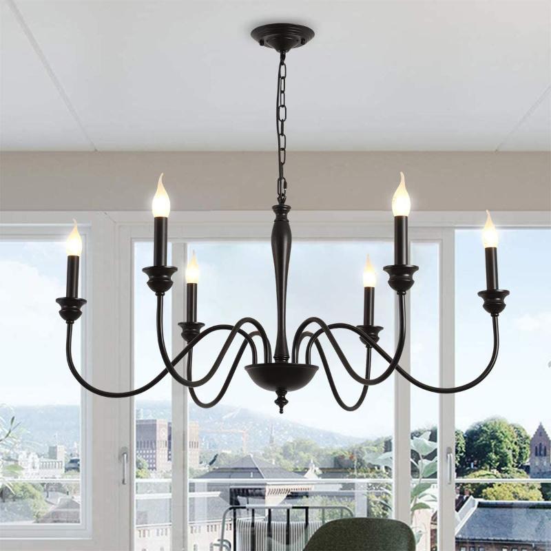 

Chandeliers Ganeed Rustic Classic LED Candle Chandelier Hanging Light Fixture Pendant Lamp For Foyer Kitchen Living Dining Room El Loft