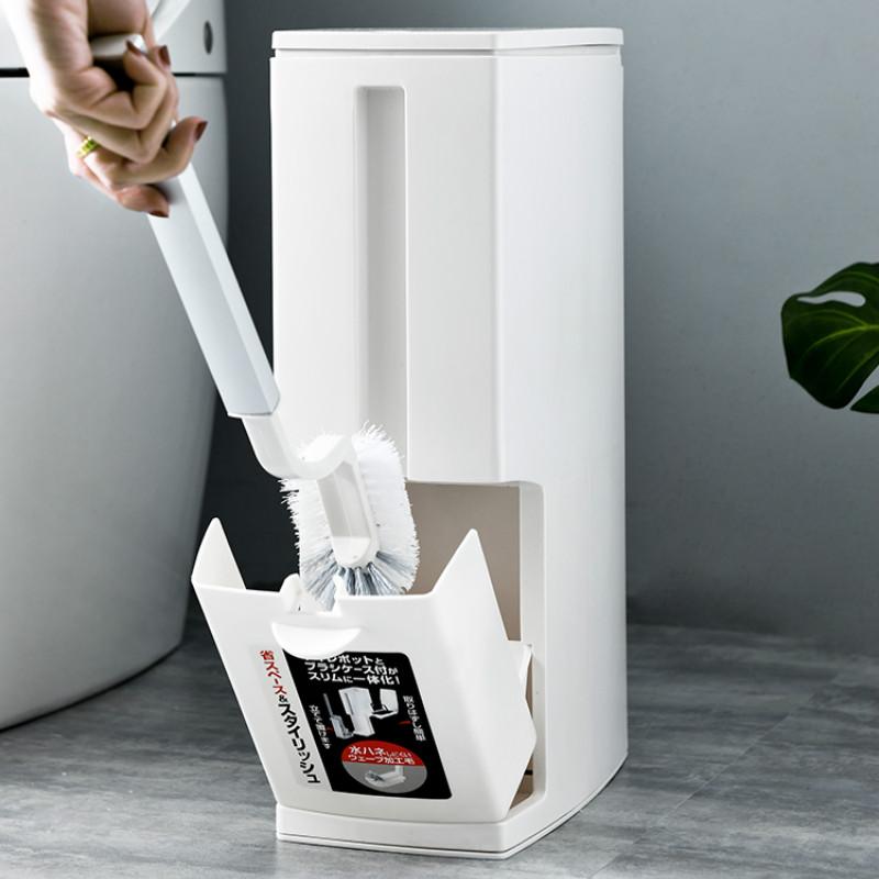 

Waste Bins Stacked Toilet Trash Can Recycling Big White Set With Lid Brush Cubo Basura Reciclaje Room Accessories DE50LJ