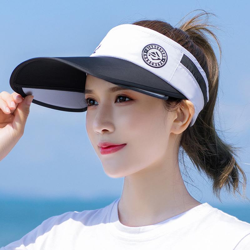 

Wide Brim Hats Sun Hat Woman Summer Protection Against ULTRAVIOLET Rays Big Empty Outdoor Cycling Face Cover Baseball Cap, Pink