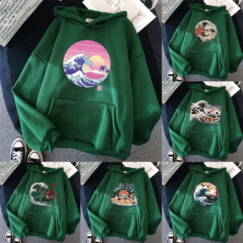 

Men' Hoodies & Sweatshirts Hoodie Autumn Winter Sweatshirt Warm Casual Student Fashion Hooded Polyester Long Sleeve Tops Couples Streetwear, Green
