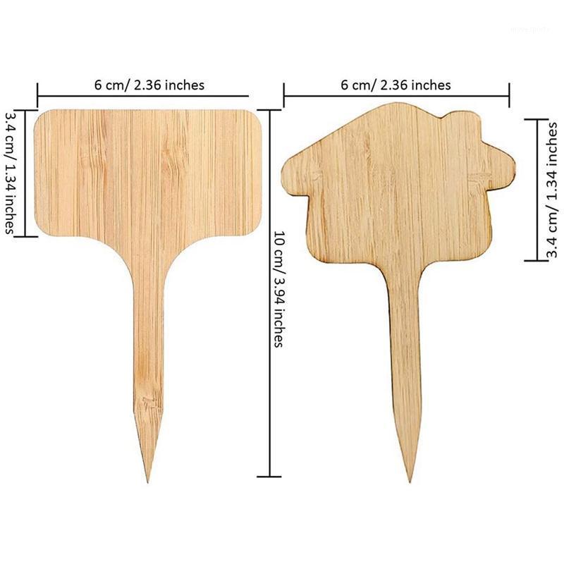 

Other Garden Supplies Bamboo Plant Label 50 Houses And T-Shaped Labels For Seed Potted Herbs, Flowers Vegetable (6 X 10 Cm)1