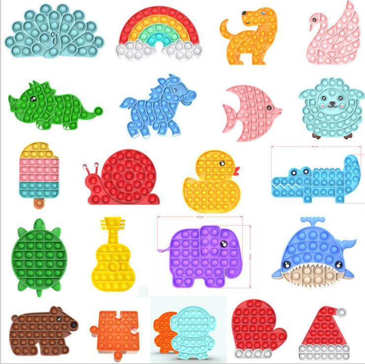 

Fidget Toys Push It Bubble Antistress Toys Anti-stress Soft Sensory Gifts Reusable Squeeze Toys Gifts Stress Reliever Board Games