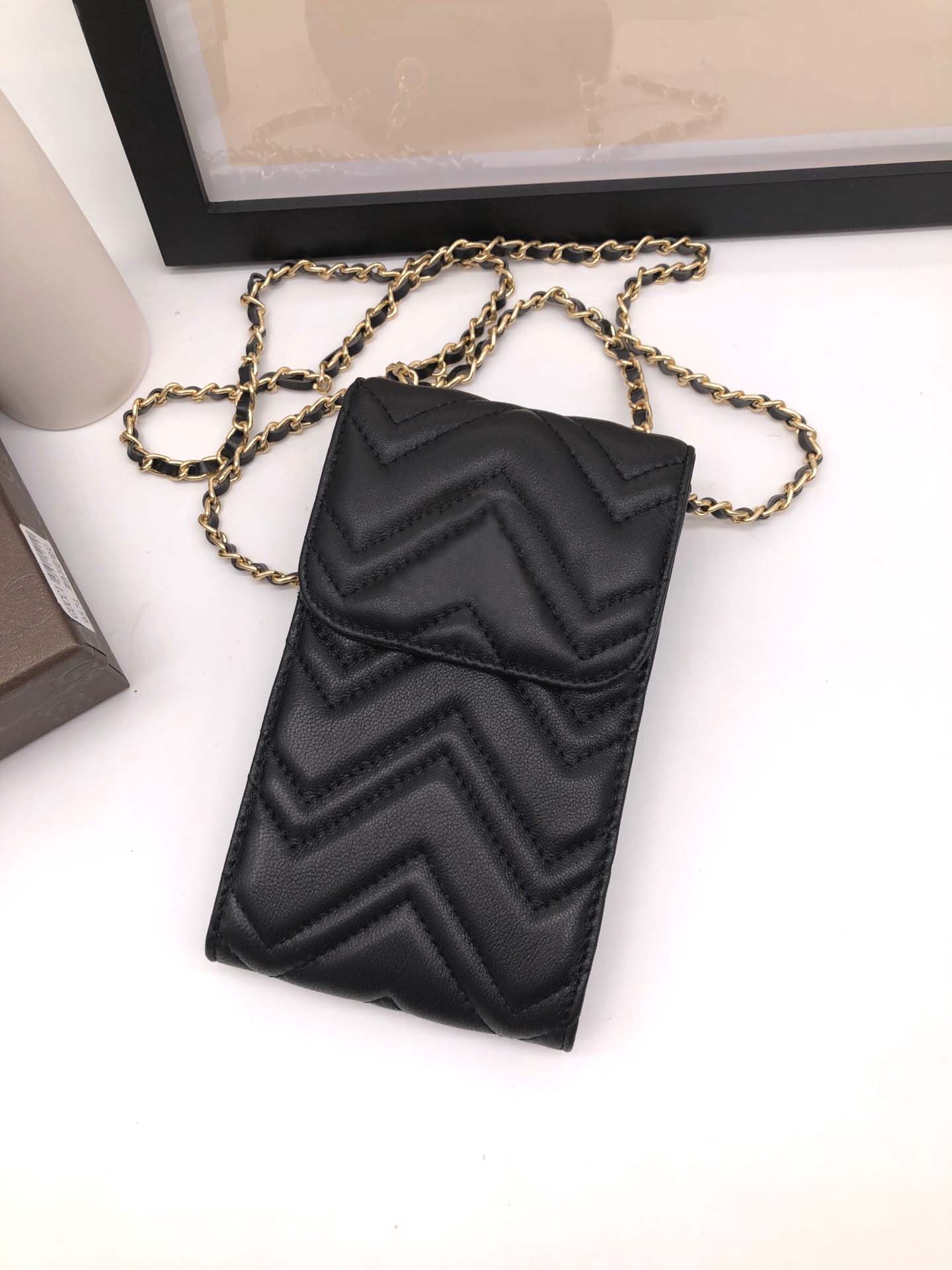 

Universal leather Phone Bag With Brand men women Designer MINI coin purse wallets key Pouches Earphone sleeve card holder Lipstick Handbag F, Red;black