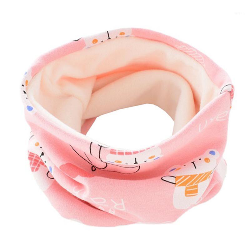 

Scarves Plush Winter Children Scarf Cartoon Baby Warm Outdoor Boys Girls Child O Ring Collar Cotton Kids Neckerchief, Blue;gray