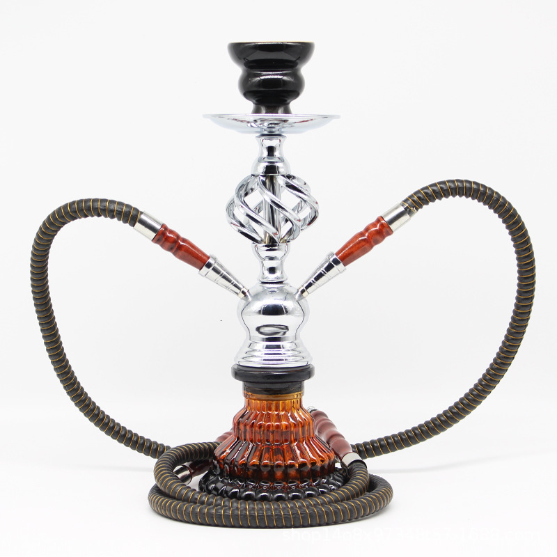 

Hookah Arab Finished Shisha Double Tube Small Selling Twist Glass Set