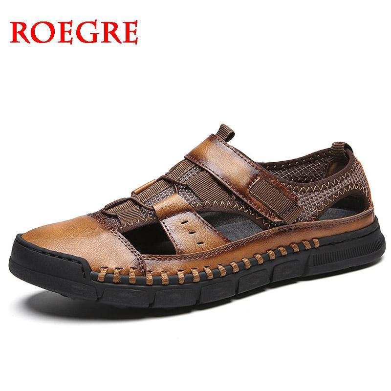 

Sandals Big Size 38-48 Fashion Men 2021 Summer Breathable Beach Outdoor Casual Walking Shoes Male Zapatos De Hombre, Black