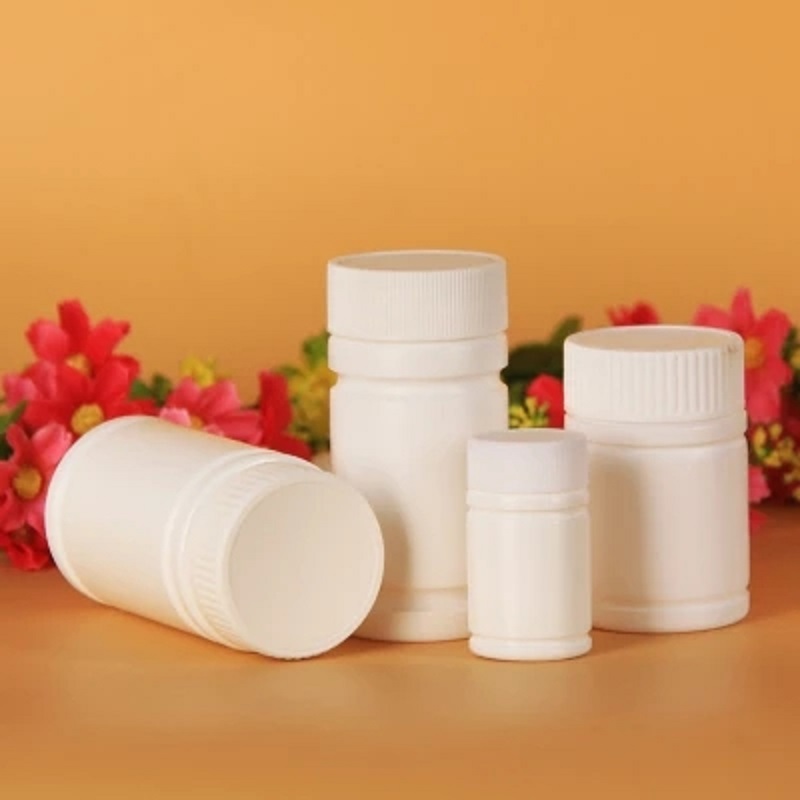 

50pcs/lot White PE Plastic Bottle Capsule Packing Pill Tablet Bottles 20ML 30ML 50ML 60ML 80ML 100ML