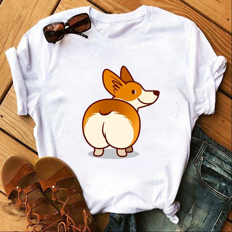 

Womens T Women shirt Ladies Harajuku Graphic Kawaii Cute Short Sleeve 90s Korean Fashion Top, White