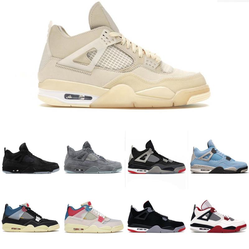 

Top Shoes Original Outdoor University 4 Blue Grey Authentic SE 4S Men Black Genuine Suede Trainers Women White Sneakers With Tech Box Vlbbt