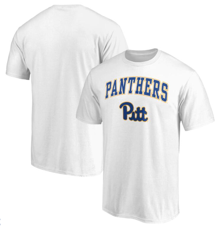 

Pitt Panthers mens T-shirt Cotton cloth Round collar,loose,breathable printing white, As pics