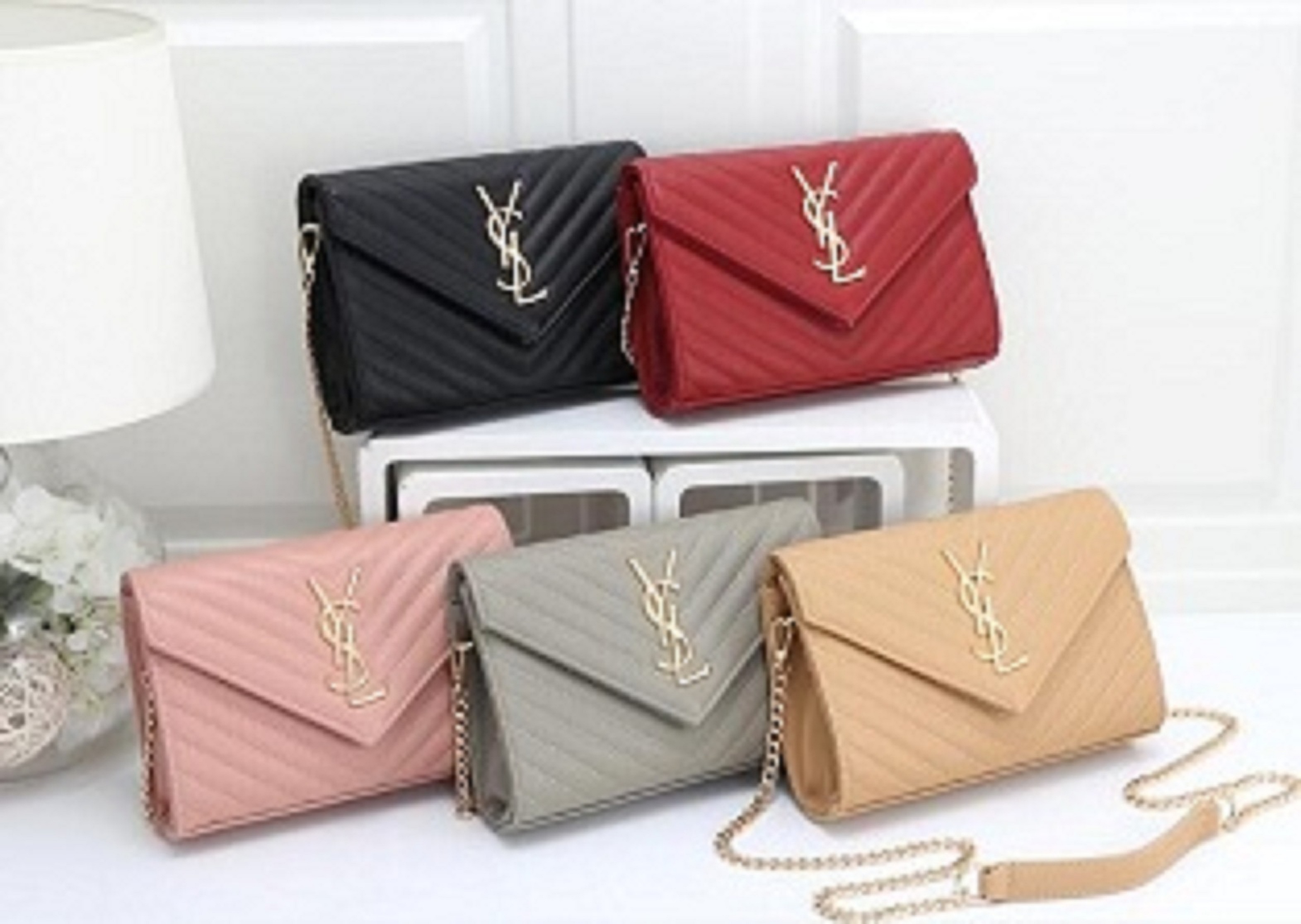 

Fashion Crossbody Shoulder HandBag Women Purse Messenger Bags Wallet Tote ClutchLOUISBAGVITTONYSL8866, Red;black