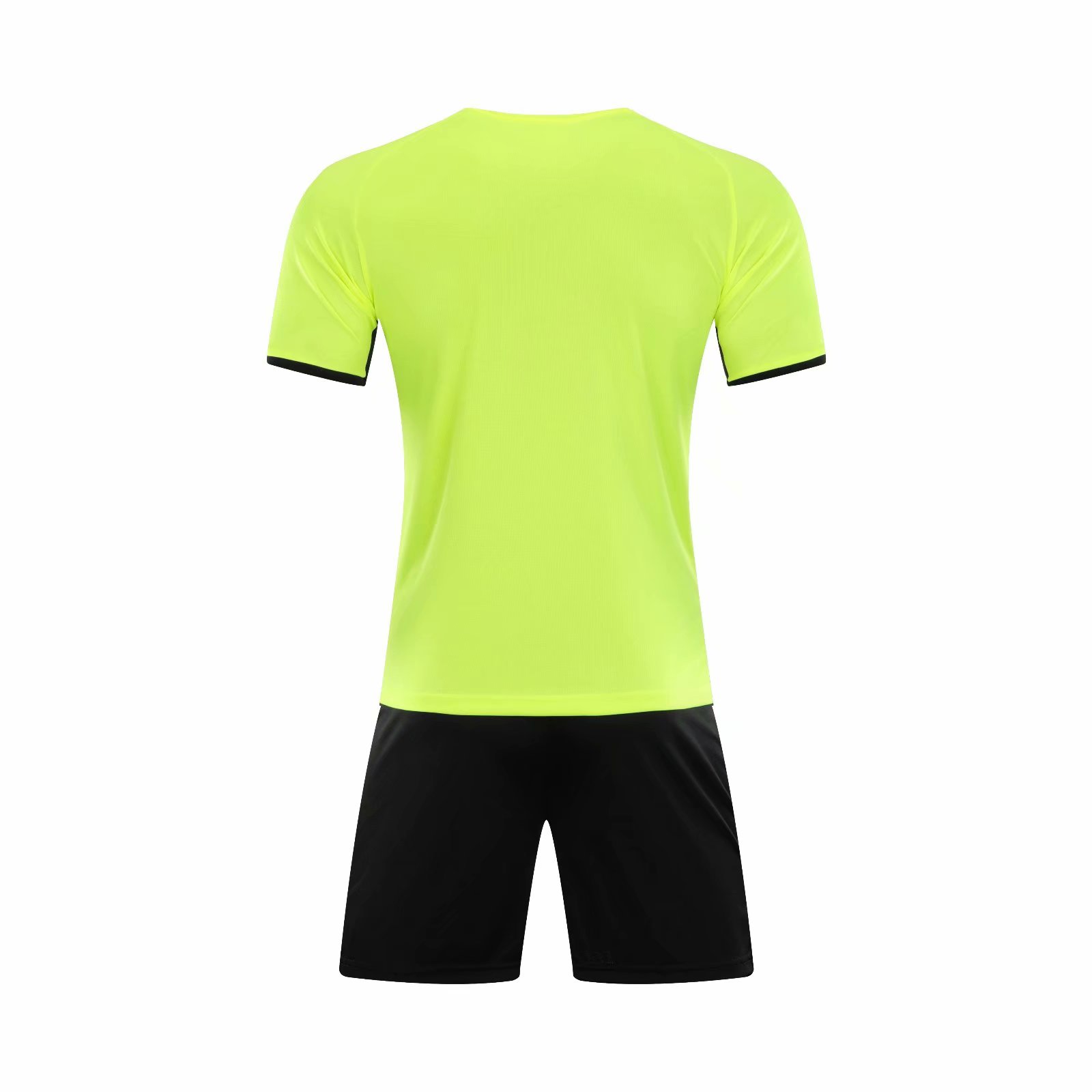 

D18 Football uniform men soccer Jersey printing team custom track and field sports short-sleeved shirt, Black;yellow