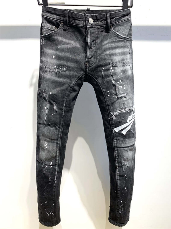 

2022 Top Quality Dsq\u52aa jeans New Mens Luxury Designer D2 Denim Jeans Holes Trousers Dsquare Biker Pants 2#A396, A396