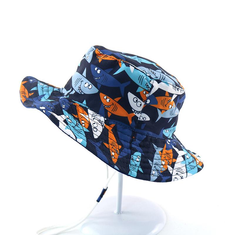 

Caps & Hats Summer Baby Bucket Hat UV Protection Boys Cap Children Panama Outdoor Beach Girls Sun Cartoon Infant Fisherman, Yellow