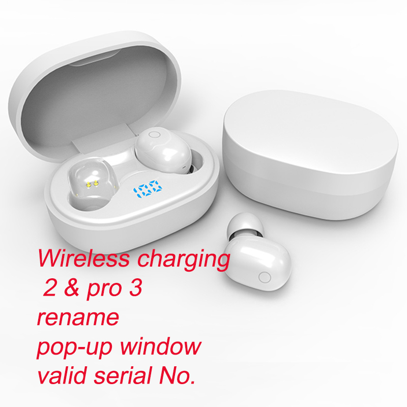 

Air 2/3 TWS Earphones vs andd1y_top Rename Pro Pop UP Window Bluetooth Headphone Auto Paring Wireless Charging Case Earbuds with serial number