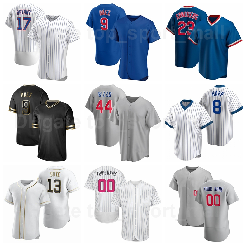 

Baseball 9 Javier Baez Jersey 17 Kris Bryant 44 Anthony Rizzo 22 Jason Heyward 1 Ian Miller 13 David Bote Pullover Cool Base, Men flexbase