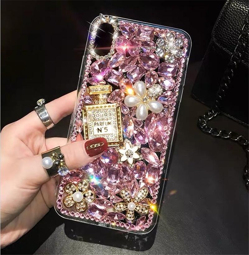 Cell Phone Pouches Luxury 3D Purse Flowers Cinderella Carriage Bling Case For 12 Mini 11 Pro MAX XS XR 6s 8 7 Plus 5 5s SE 2021-image-704851004