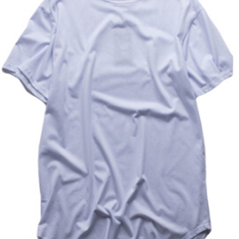 

Fashion men extended t shirt longline hip hop tee shirts women swag clothes harajuku rock tshirt homme, White;black