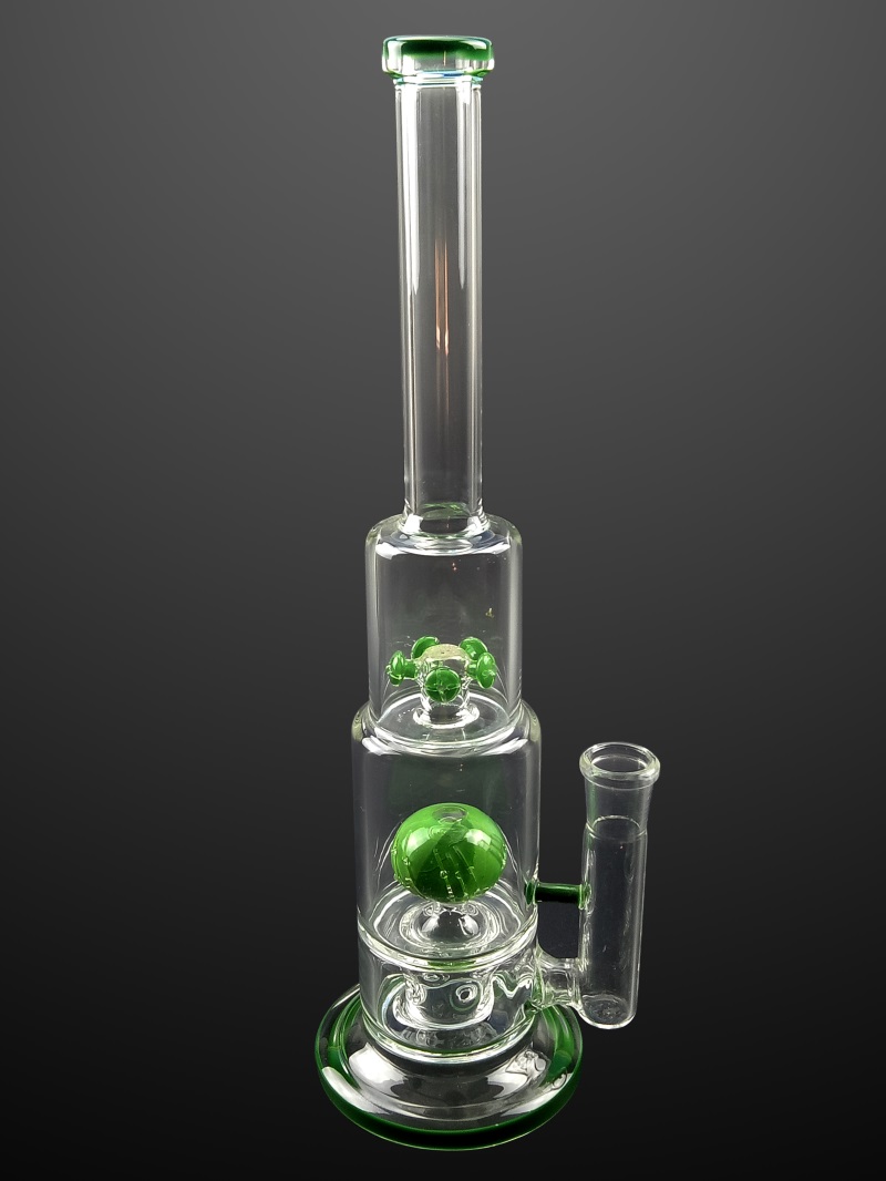 

Green Straight Type Glass Water Hookah Ash Catcher Pipe Oil Dab Rig Smoking Accessories