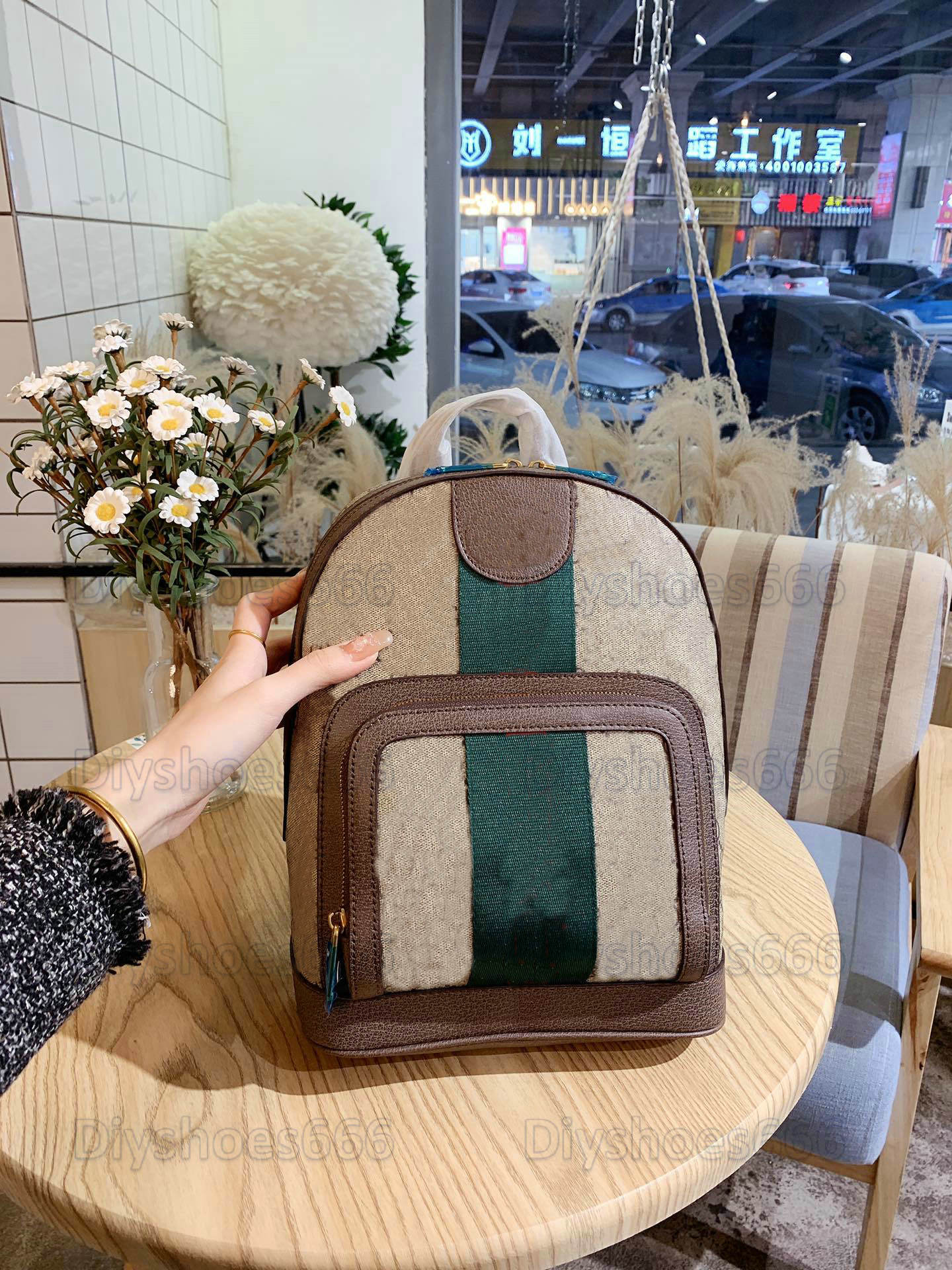 

Ophidia Backpack Mens Italy Red and Green Stripe Brand bag Womens Ophidias Backpacks Wallet Briefcase Handbag Travel Bags Oxidized Luggage B