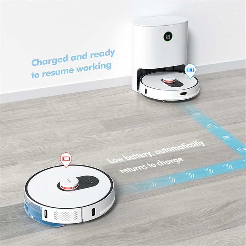 

ROIDMI EVE Plus Robot Vacuum Cleaner with Smart Dust Collection Mop Cleaner Support Mi Home APP Control Google Assistant Alexa EU Stock