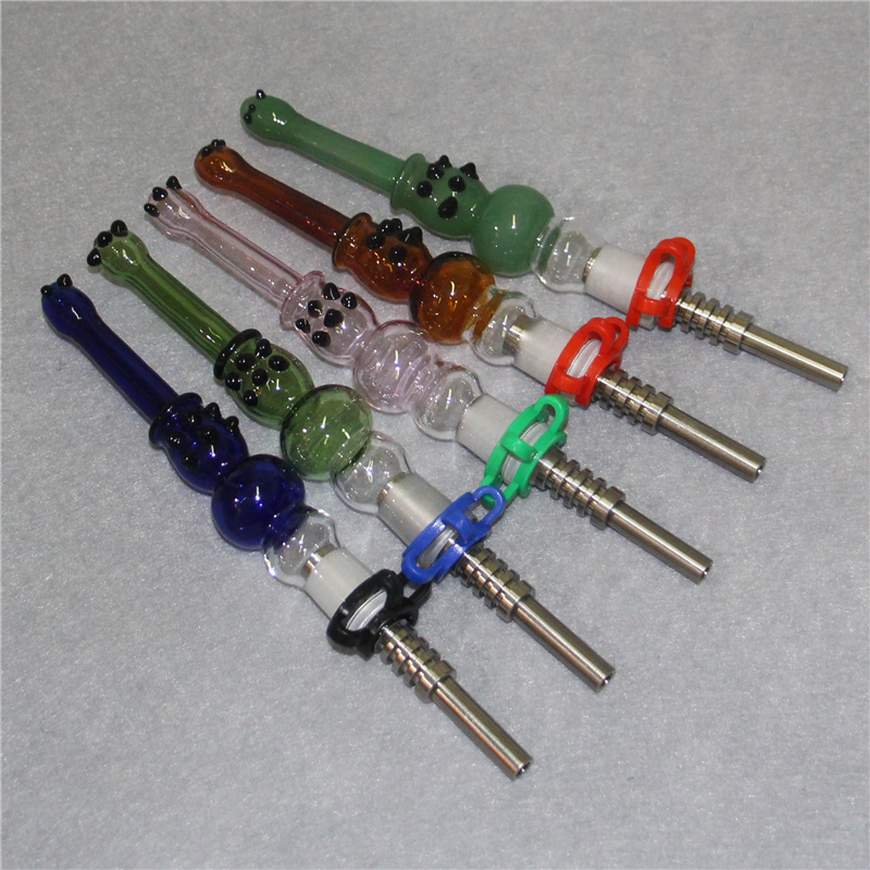

14mm Nectar Collector Kit with Quartz Tips smoking glass pipes Concentrate Silicone Dab Straw Pipe Oil Rigs smoke accessories