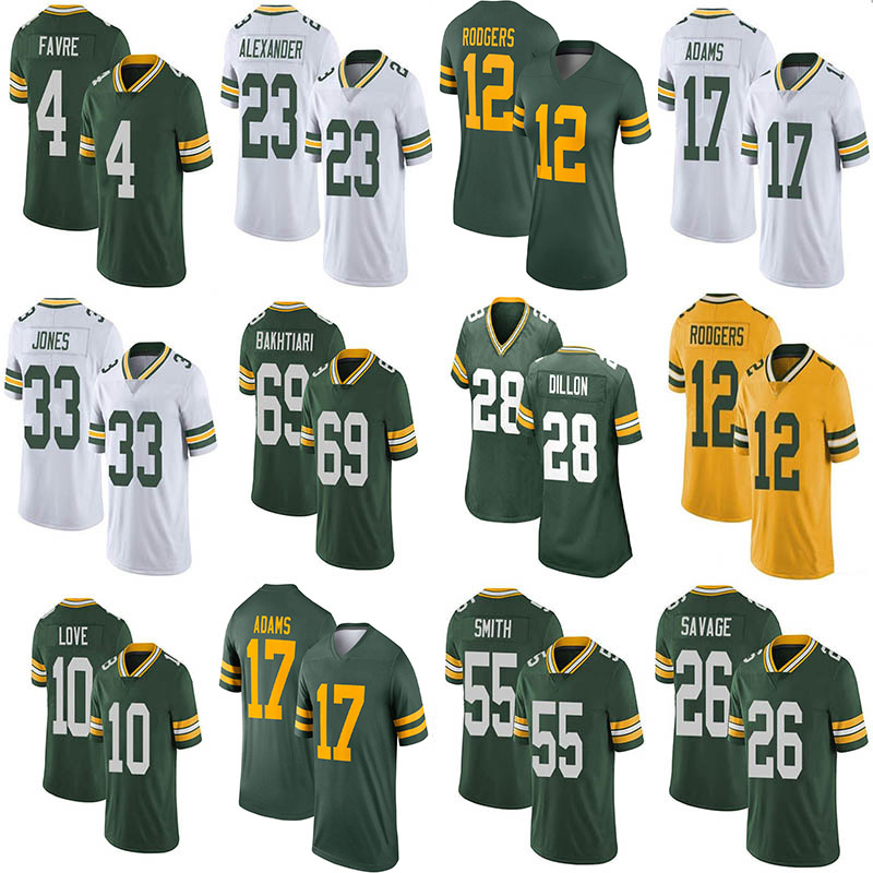 

12 Aaron 8 Amari Rodgers 18 Randall Cobb Custom Football Jersey 33 Jones 69 David Bakhtiari Darnell Savage Bart Starr 10 Love Jaire Alexande Marquez Valdes-Scantling, Picture
