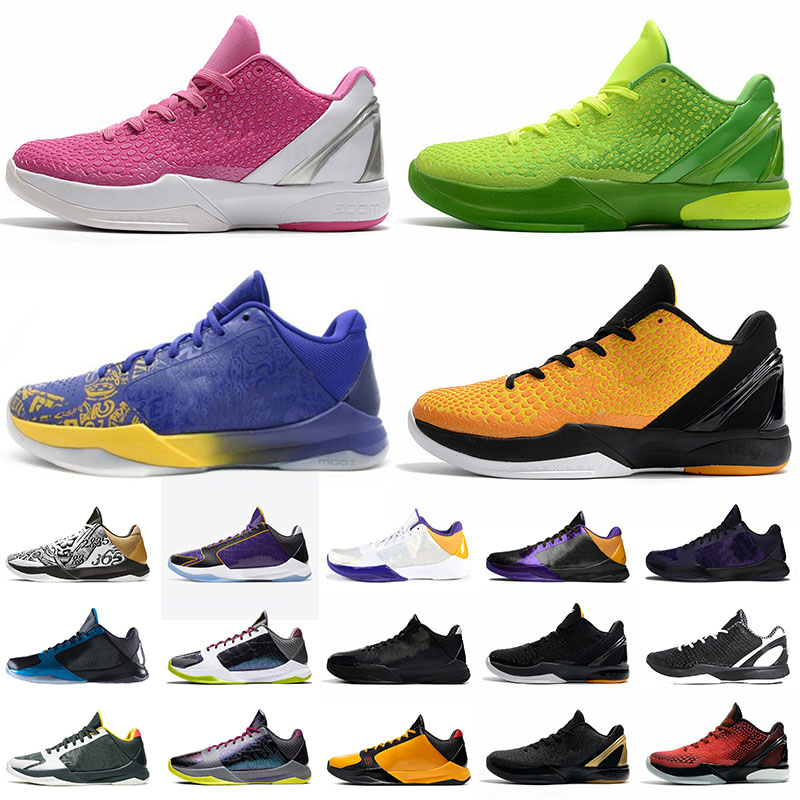 

KB5 KB6 Bruce Lee Protro Basketball Shoes Mambacita 5X Champ Lakers Purple Yellow Gold Big Stage Blackout Kobe Trainers Chaos Mamba Zoom Zk 5 6 Mens Sneakers, B32 40-46