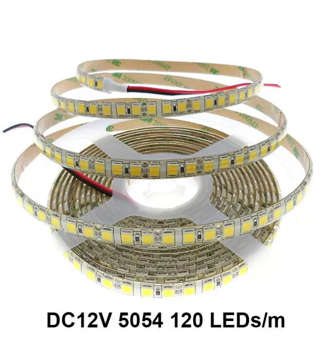 

5m 600LEDs 5054 LED Strip Light Waterproof DC12V Flexible LED Lights High Brightness than 5050 Blue Green Red White RGB