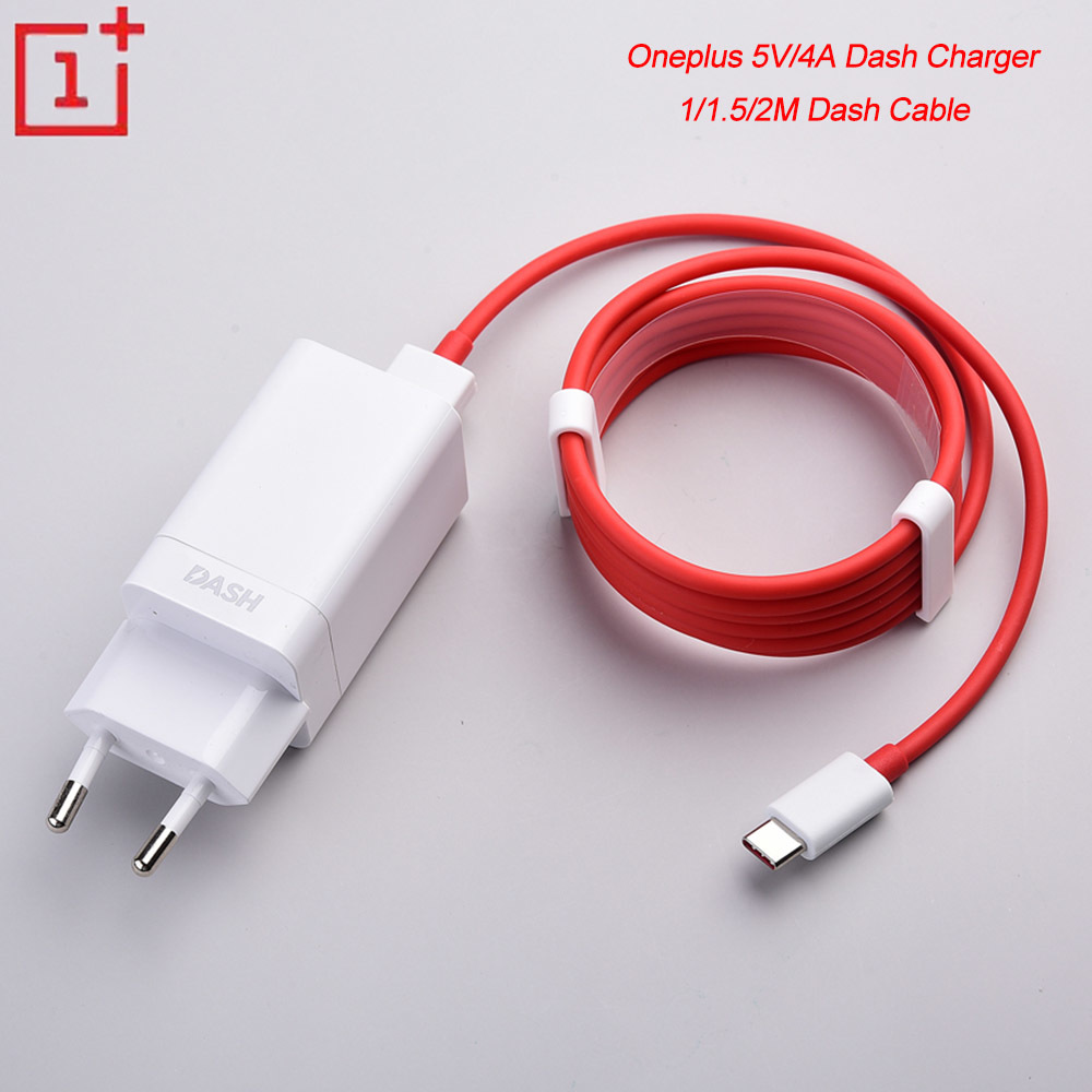

5V/4A Oneplus Charger Fast Charging Adapter 1/1.5/2M USB Dash Cable For One plus 1+ 3 3T 5 5T 6 6T 7 7T 8 Pro, Eu plug