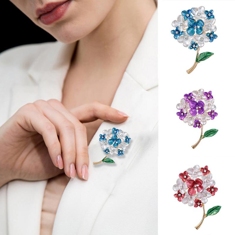 

Pins, Brooches 1PCS Lilac Flower Women Weddings Party Brooch Pins Gifts Purple Red Blue