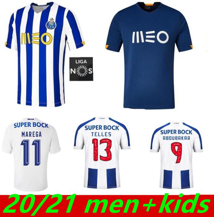 

20 21 Porto Soccer Jersey FC camisetas de fÃºtbol PEPE ABOUBAKAR MAREGA NAKAJIMA MARCANO 2021 Futebol Clube men kids kit, Black;yellow
