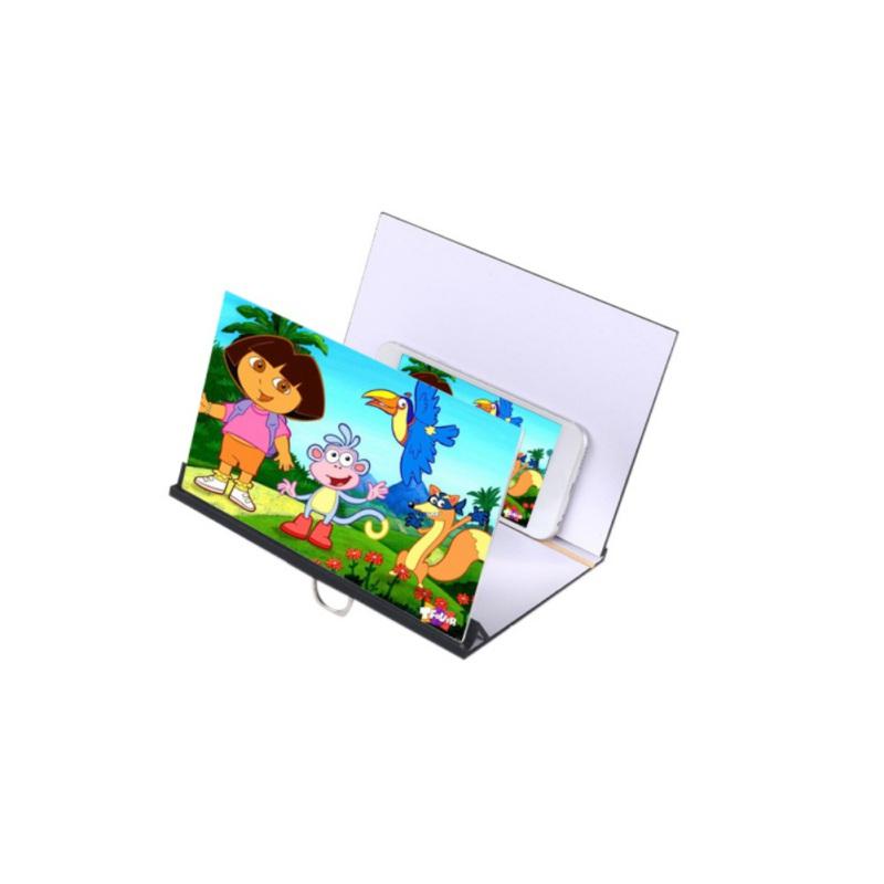 

Cell Phone Mounts & Holders 8 Inches Screen Magnifier 3D Video Smartphone Holder Stand Support Bracket With Finger Ring