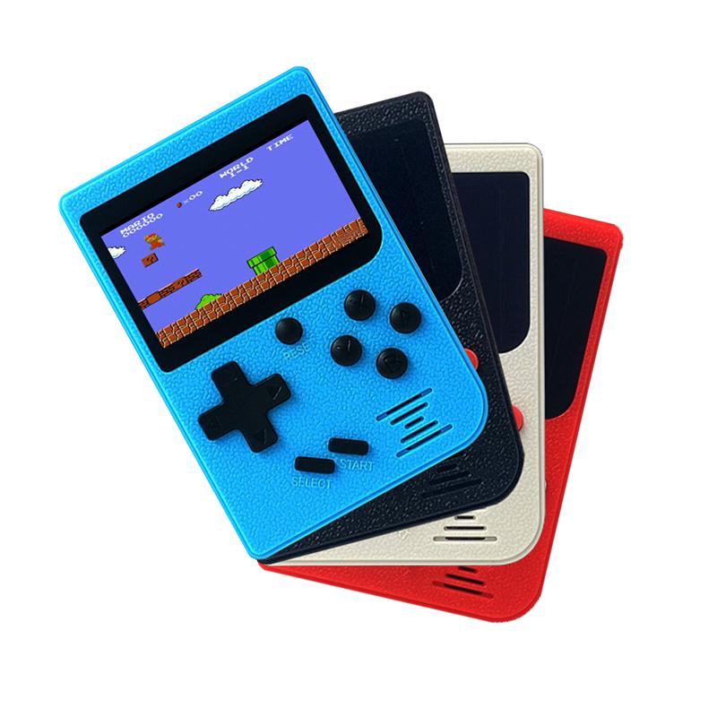 

Portable Game Players Wholesale 4pcs Retro Mini Handheld Player Console 8-Bit 3 Inch Color LCD Kids Built-in 128 Video