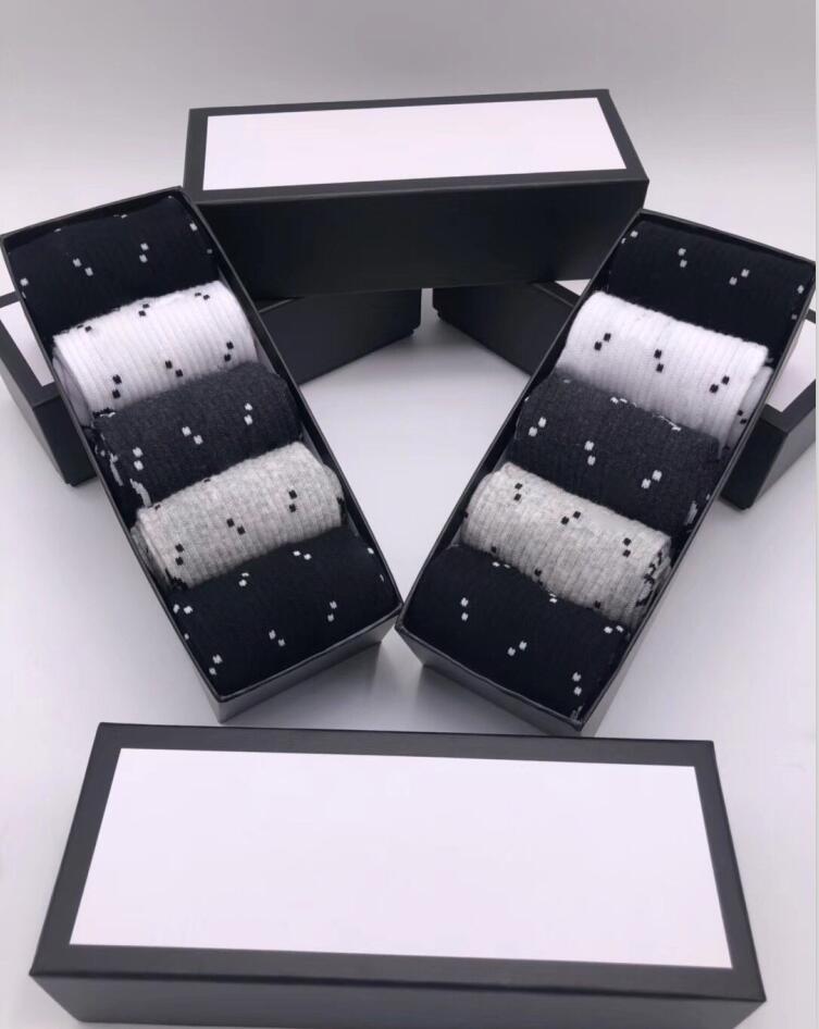 Luxury Socks for Mens and Womens sport long sock 100% Cotton wholesale Couple 5 pcs with box rfzhz-image-741820782