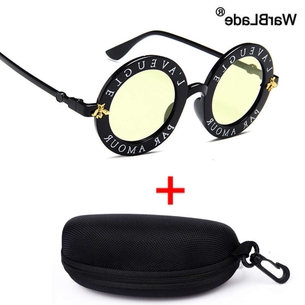 

sunglasses Sunglasses fashion Round Brand Designer Vintage Gradient Shades sunglasses UV400 Eyeglasses Feminino Lentes WarBLade, Black