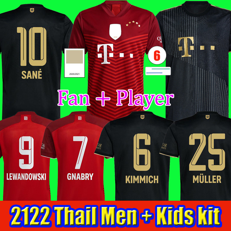 

BaYern soccer jersey 21 22 LEWANDOWSKI SANE GORETZKA muNich COMAN MULLER DAVIES football shirt Men Kids kit 2021 2022 HUMANRACE fourth 4th, Third kid + sock