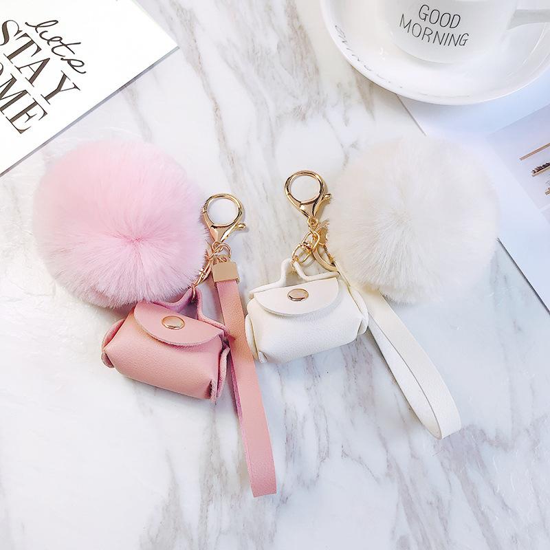 

Keychains Lovely Women Leather Handbag Keychain Accessories Charming Purse Pendant Jewelry